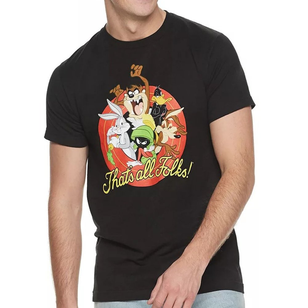 Looney Tunes That's All Folks Men's T-Shirt